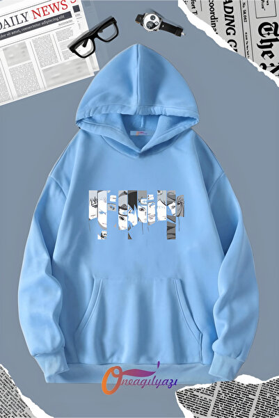 oneagılyazı سويت شيرت بغطاء للرأس مطبوع عليه رسوم متحركة