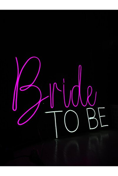 organizasyon outlet Bride To Be Neon Tabela Pembe Beyaz Model 2