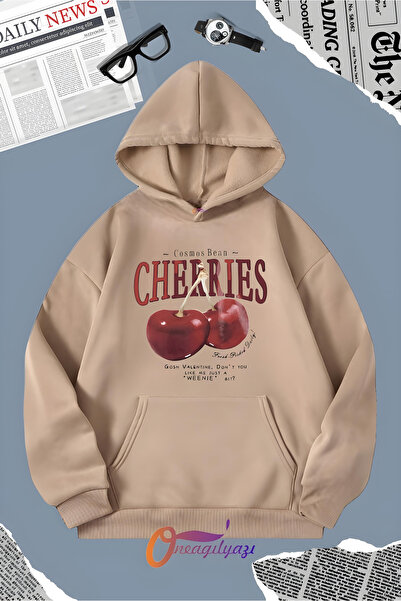 oneagılyazı Dukserica sa kapuljačom i printom trešnje