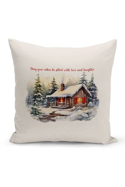 Bertille Home New Year Series Double Sided Digital Printed Throw Pillow Case (Christmas Christmas Cushion Cover)