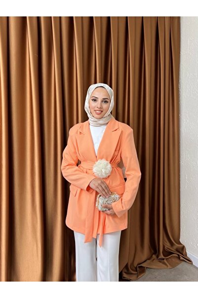 Ahel Rose aksesuarlı ceket