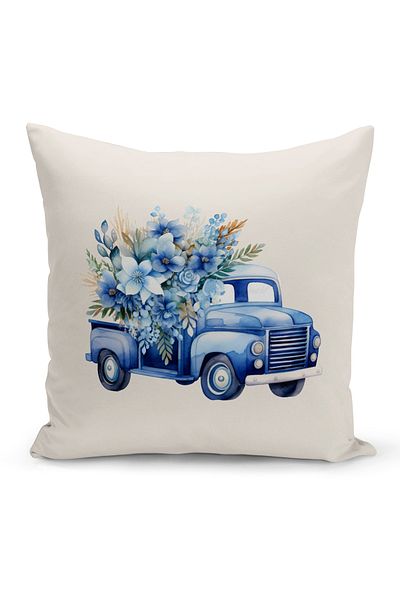 Bertille Home Πρωτοχρονιάτικη Σειρά Διπλής Όψης Ψηφιακή Εκτύπωση Μαξιλαροθήκη Ριχτάρι (Χριστουγεννιάτικο Χριστουγεννιάτικο κάλυμμα μαξιλαριού)
