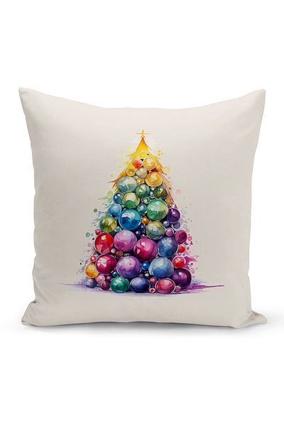 Bertille Home New Year Series Double Sided Digital Printed Throw Pillow Case (Christmas Christmas Cushion Cover)