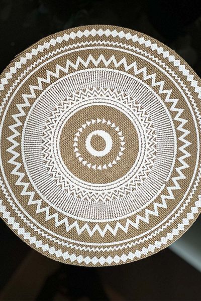 SepetçiBaba Set of 6 Ethnic Pattern Linen Placemat