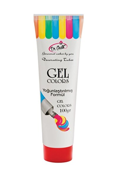 Dr. Gusto Jel Gıda Boyası Kırmızı 100 Gr Jel Gıda Boyası Tüp 100 GR
