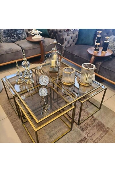 Avem Design Prada  %100  1. Sınıf  Metal Orta Sehpa