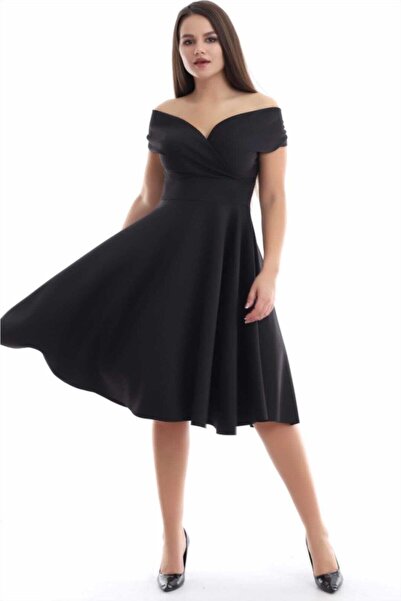 Fasmia Kayık Yaka Elbise F107