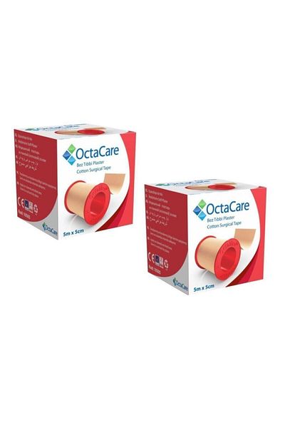 Octacare Medical Cloth Flaster 5m X 5cm 2 Pieces Octamed C0505