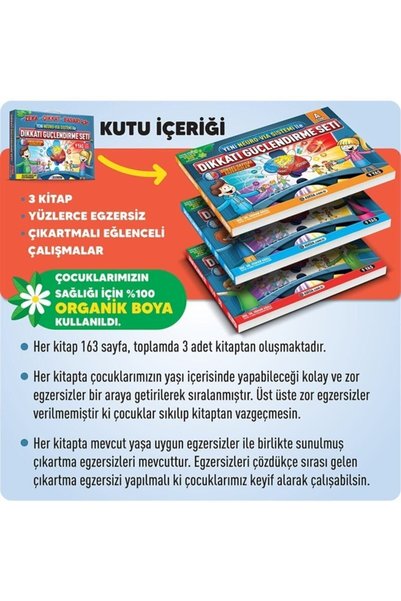 Adeda Yayınları Attention Strengthening Set 9 Years Old Adeca