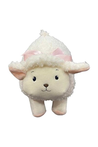 Hey Me Lisa Sevimli Kuzu 30 cm Krem Kuzucuk Peluş Oyuncak ve Uyku Arkadaşı