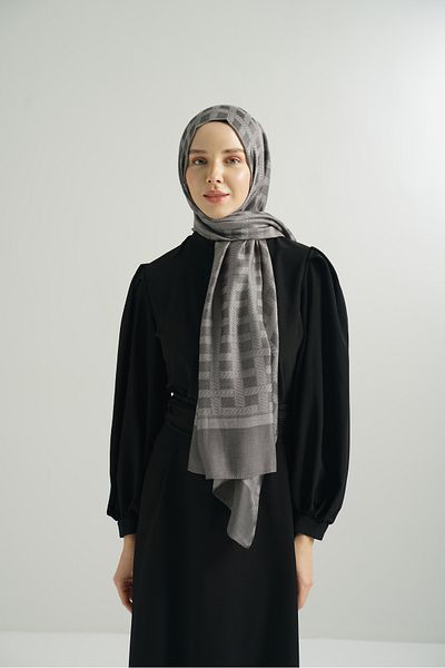ARMANDA Σάλι με μοτίβο αλυσίδας Princess Series - Stone