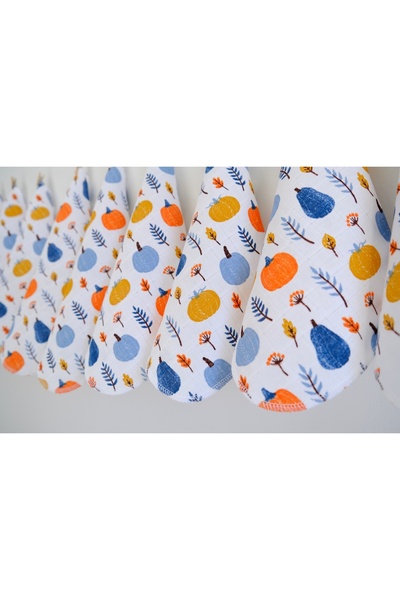 runbaby 10 Adet Run Baby Müslin Kumaş Bebek Ağız Mendili & Ter Bezi – Balkabak