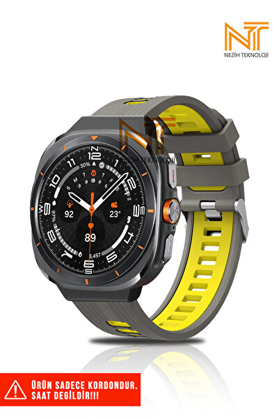 Nezih Case Samsung Galaxy Watch Ultra 47mm Uyumlu Metal Tokalı Sport Yumuşak ...