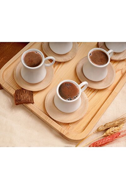Evim Sepette Largi 6-Person Coffee Set Bamboo