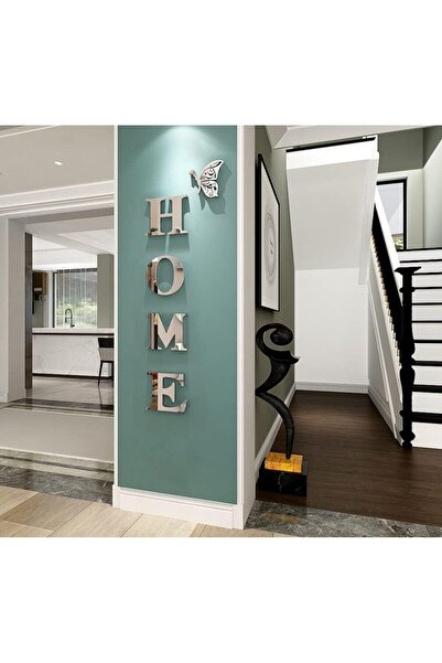 ARDSU Ev Duvar Dekoru Akrilik Ayna Duvar Süslemesi (GÜMÜŞ, 47,2 X 15,7)