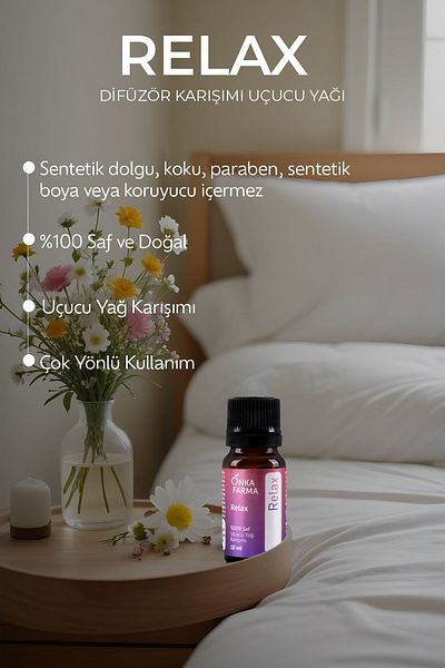 OnkaFarma Onka Farma Relax - 100% Pure Natural Essential Oil, Comfort Collar - 10 ml