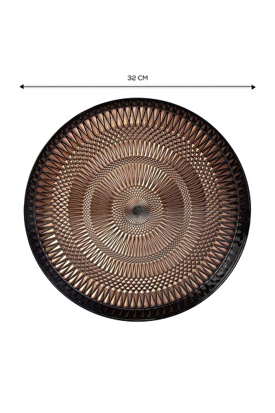 Karaca STD Palermo Cam Tepsi Bakır 32 Cm Klasik