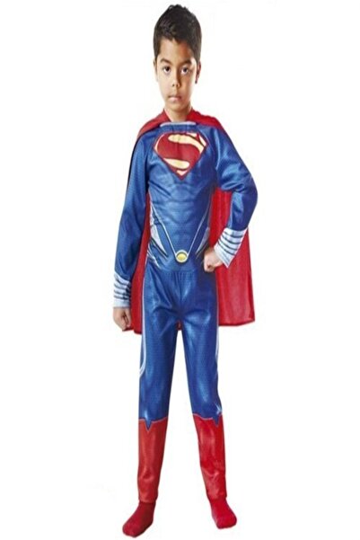 Muhtelif Süperman Çocuk Kostümü Pelerinli Doğum Günü Kıyafeti Süper Kahraman ...