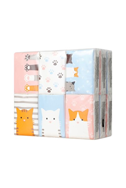 Miniso Kedili Kağıt Mendil Seti 7 Yp. (18'li)