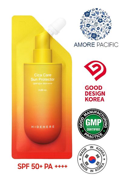 HİDEHERE High Protective Brightening Cica Care Sunscreen for Spotted Skin - SPF 50 + PA ++++