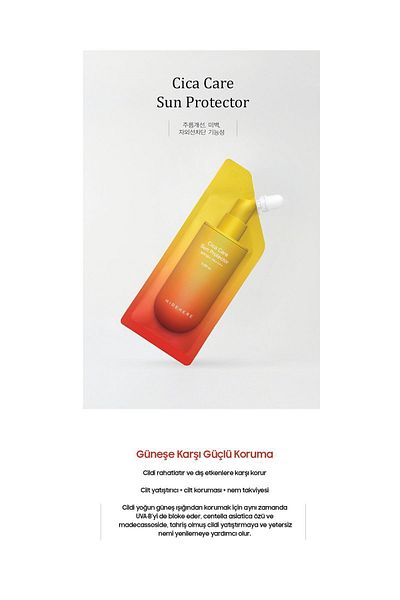 HİDEHERE High Protective Brightening Cica Care Sunscreen for Spotted Skin - SPF 50 + PA ++++