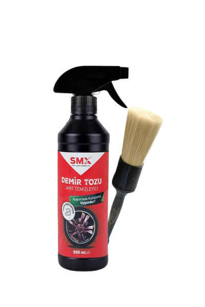 SMX Demir Tozu & Jant Temizleyici 500 Ml. Detay Temizlik Fırçası 23 Cm