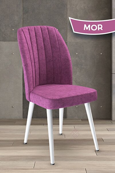 Canisa Platinum Serisi, Üst Kalite Yemek Odası Sandalyesi, Metal Beyaz Iskele...