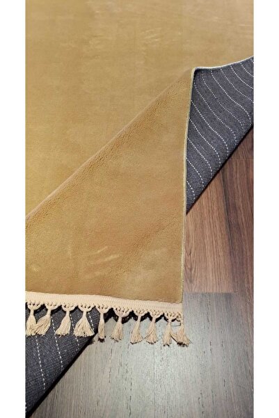 New Color Peluş Puffy Yıkanabilir Kaymaz Oturma Odası Salon Mutfak Antre Çocuk Odası Halısı HARDAL Puffy