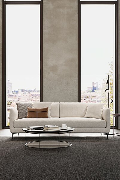 Enza Home Parma 3'lü Koltuk - Bej