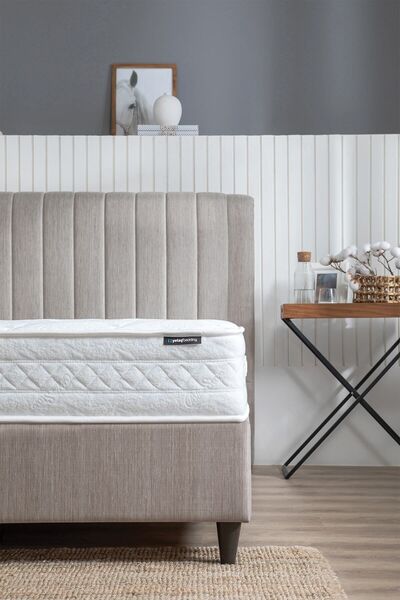 Yataş Blue Star Yatak, Lento Baza, Somni Başlık 3'lü Set - Bej