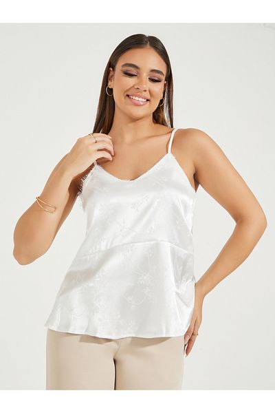 Styli Jacquard Lace Insert Cami