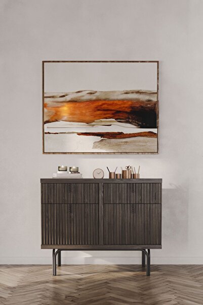 Enza Home Austin 2 Çekmeceli Şifonyer - Koyu Meşe