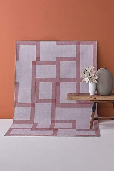 Enza Home Gemar Halı Krem/bordo