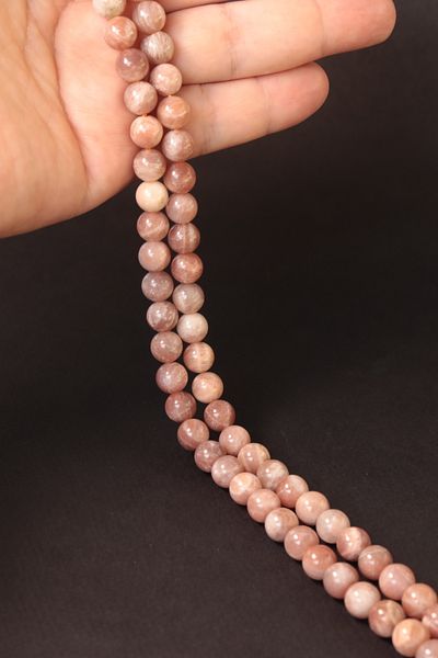 CessNova 8 Mm Natural Sun Stone - Certified String (1 Piece)