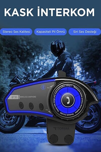 TECHNOMEN Bt35 Kask Kulaklık Rgb Işıklı Motosiklet Bluetooth Kulaklık 5.3 Çağrı Gürültü Önleyici Su Geçirmez
