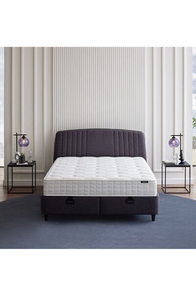 Yataş Silver Therapy Yatak, Canto Baza, Silver Başlık Tek Kişilik 3'lü Set - Antrasit