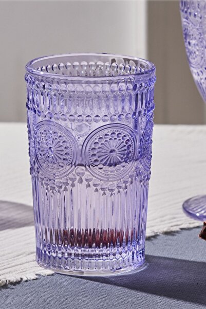 Karaca Sunflower Tekli Meşrubat Bardağı Mor 332 ml