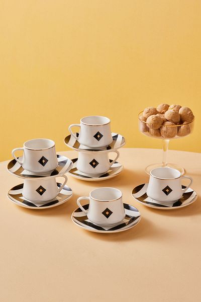 Karaca Roll 6 Person Coffee Cup 100 ml
