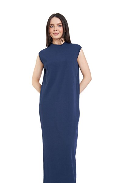 Fezzal مقاس كبير (44-48) فستان مضلع بأكمام صفر