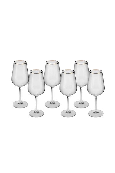 Karaca Vireo Set of 6 Glasses 360 ml Gold