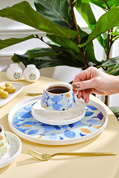 Karaca Streamline Aria 34 Parça 6 Kişilik Porselen Kahvaltı / Servis Seti