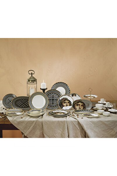 Karaca Zeugma Mozaik 12 Piece Tea Set for 6 People