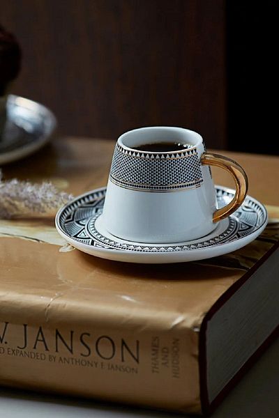 Karaca Globe Kaffeetassen-Set für 2 Personen, 80 ml
