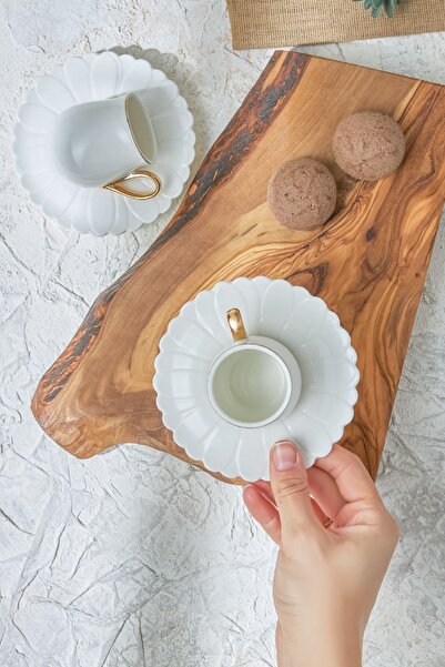 Karaca Daisy Coffee Cup Set for 2 People