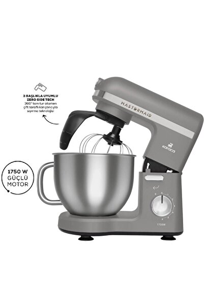 Karaca Mastermaid Chef Pro Çift Kollu Stand Mikser Storm Grey 1750 W