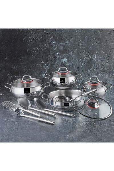 Karaca Emirgan Steel 13 Piece Cookware Set
