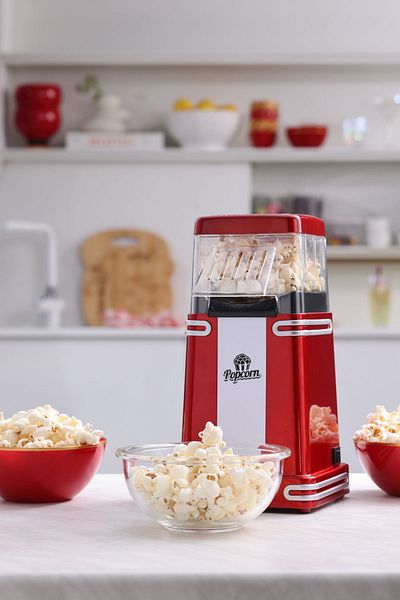 Cookplus ماكينة صنع الفشار الرجعية الصغيرة