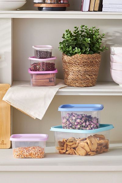 Karaca Dora Purple 6 Piece Storage Container