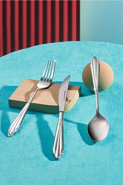 Karaca Mantilla Elegance 316 Çelik 84 Parça 12 Kişilik Çatal Kaşık Bıçak Takımı