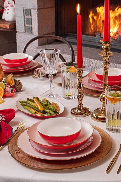 Karaca Elegance Bone Noble 58 Parça 12 Kişilik Yemek Takımı